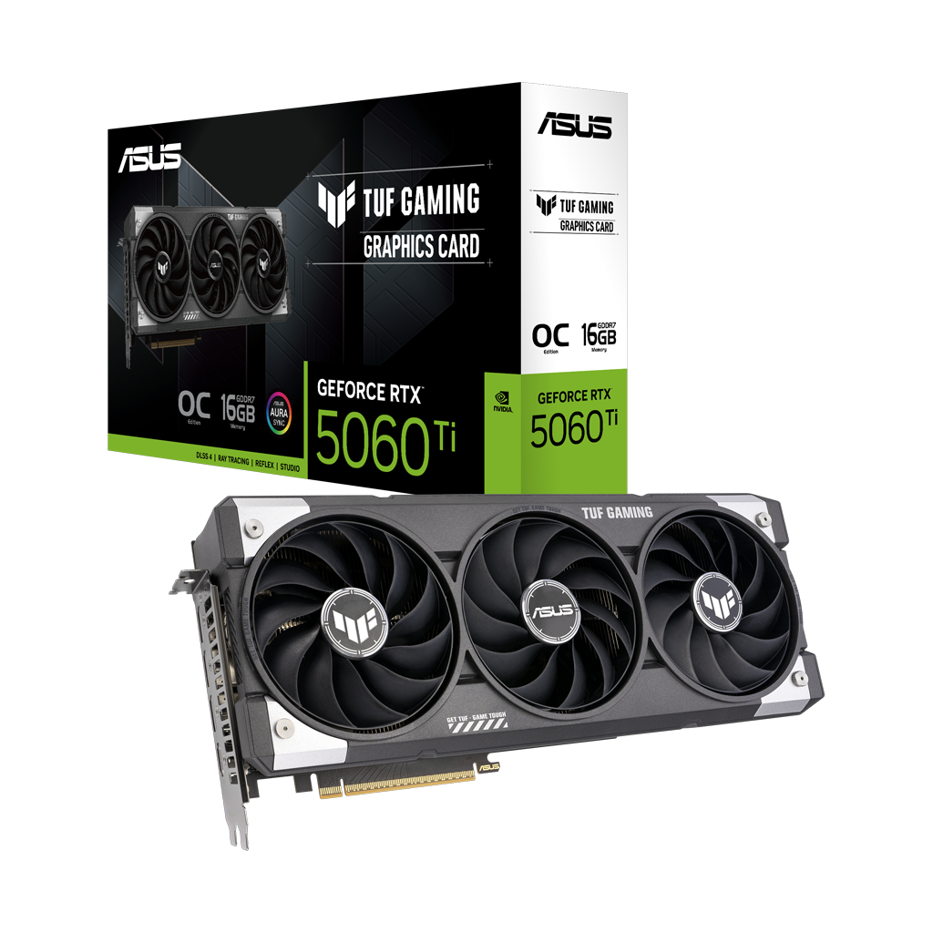 ASUS TUF-RTX5060TI-O16G-GAMING, 16Gb, 128Bit, GDDR7, 1xHDMI, 3xDP GAMING Ekran Kartı