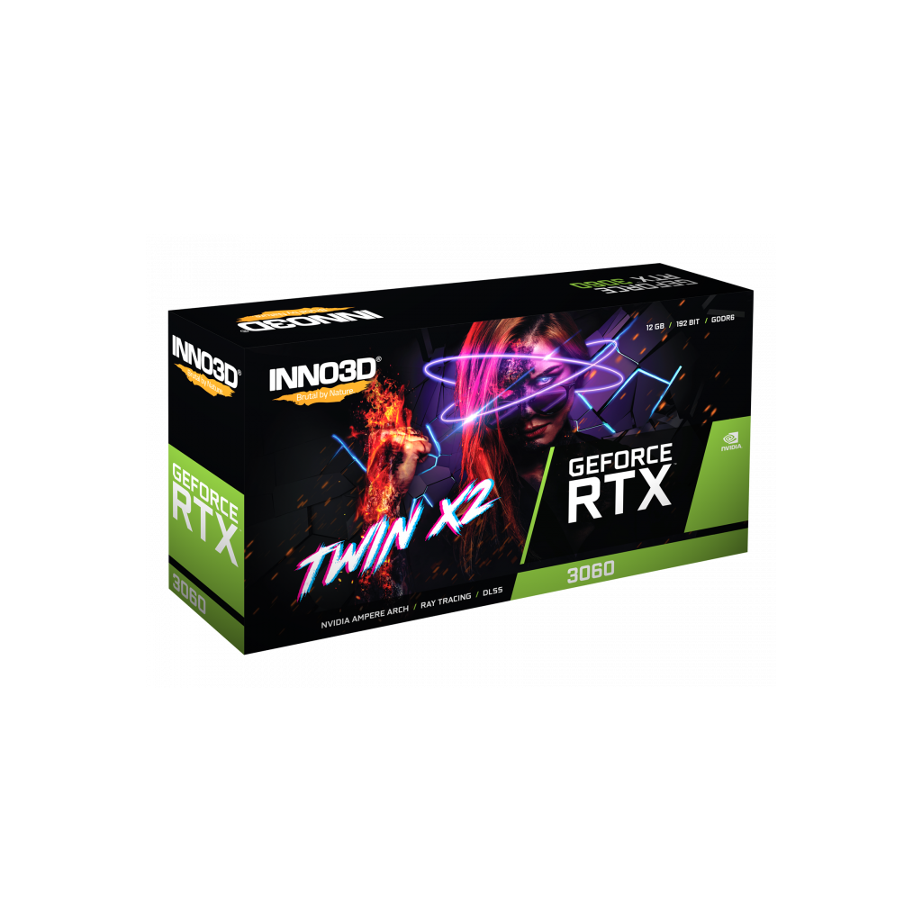 INNO3D N30602-12D6-119032AH, TWIN X2, RTX3060, 12GB, 192Bit, GDDR6, 1xHDMI, 3xDP GAMING Ekran Kartı