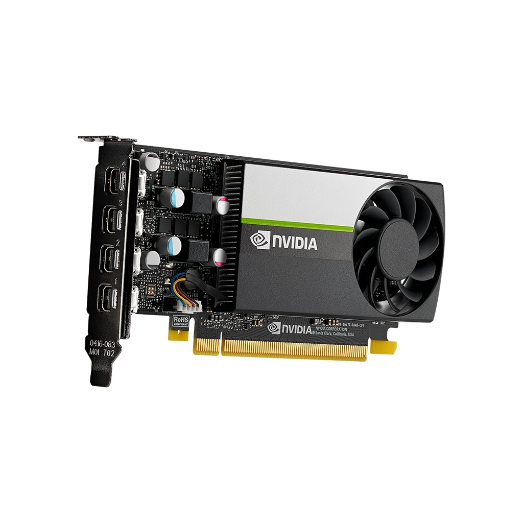 PNY QUADRO VCNT1000-8GB-SB, T1000, 8GB, DDR6, 128Bit, Tek Fan, 4xMini DP, Ekran Kartı