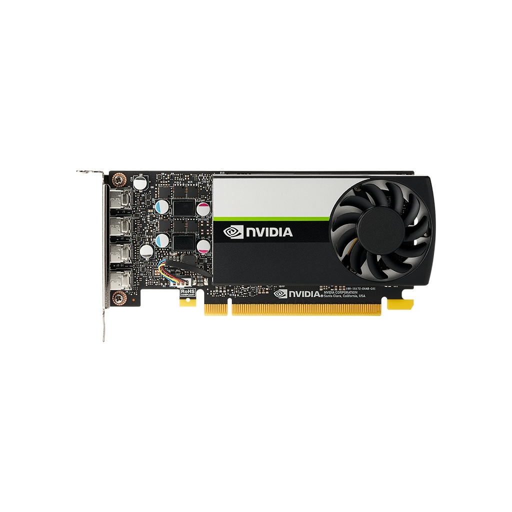 PNY QUADRO VCNT1000-8GB-SB, T1000, 8GB, DDR6, 128Bit, Tek Fan, 4xMini DP, Ekran Kartı