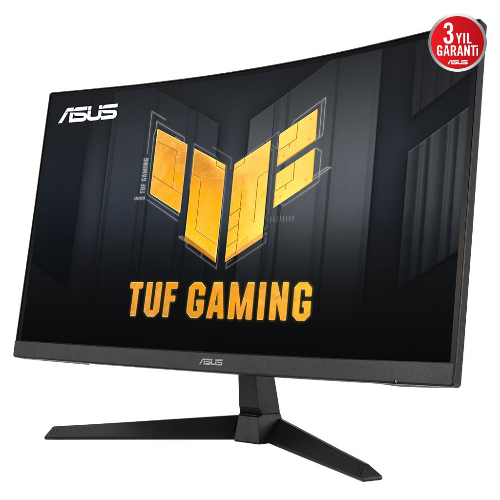 ASUS TUF GAMING VG27VQ3B 27&quot; 1ms, 180Hz, Full HD Curved, DP, 2xHDMI, Hoparlör, Fast VA Panel, Düşük Mavi Işık, FreeSync Premium, GAMING Monitör