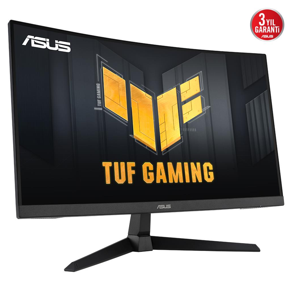 ASUS TUF GAMING VG27VQ3B 27&quot; 1ms, 180Hz, Full HD Curved, DP, 2xHDMI, Hoparlör, Fast VA Panel, Düşük Mavi Işık, FreeSync Premium, GAMING Monitör