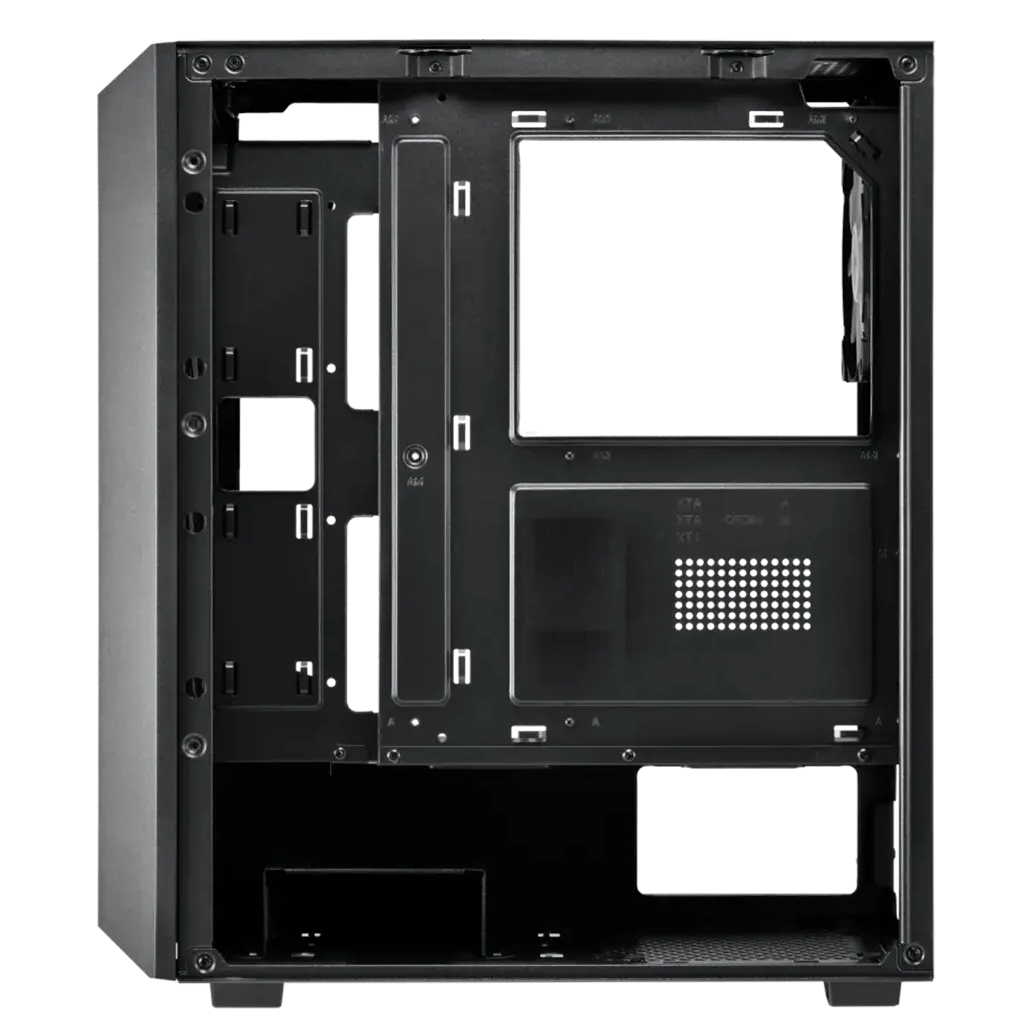 VENTO VG3400S Mid Tower, Siyah, Temperli Cam, RGB, ATX GAMING KASA (PSU YOK)