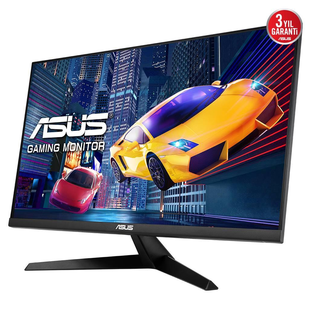 ASUS VY279HGR 27" 1ms, 120Hz, Full HD, HDMI, D-Sub, IPS LED, Anti Bakteriyel, Mavi Işık Filtresi, Eye Care, GAMING Monitör