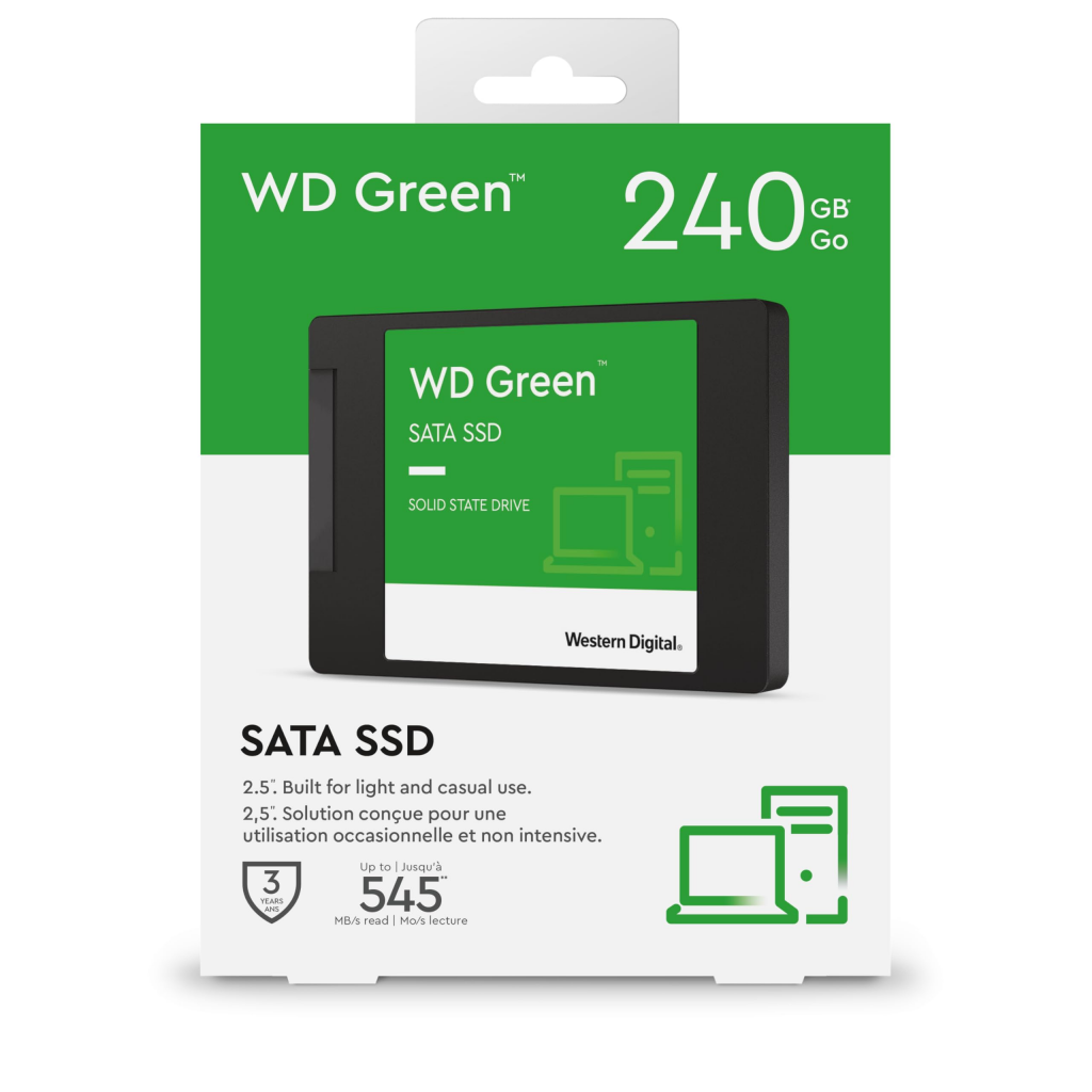 WD Green, WDS240G3G0A, 240GB, 545/465, 3D NAND, 2,5&quot; SATA, SSD