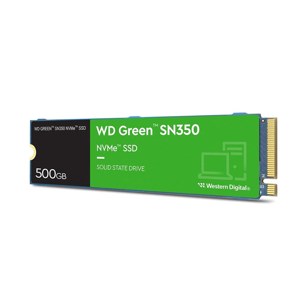 WD Green SN350, WDS500G2G0C, 500GB, 2400/1500, Gen3, NVMe PCIe M.2, SSD