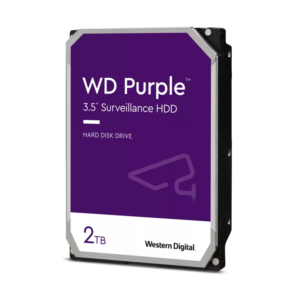 WD PURPLE, WD23PURZ,  3.5&quot;, 2TB, 256Mb, 5400 Rpm, 7/24 Güvenlik, HDD (Türkiye Distribütörü Garantili)