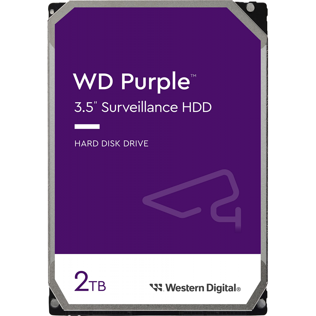 WD PURPLE, WD23PURZ,  3.5&quot;, 2TB, 256Mb, 5400 Rpm, 7/24 Güvenlik, HDD (Türkiye Distribütörü Garantili)