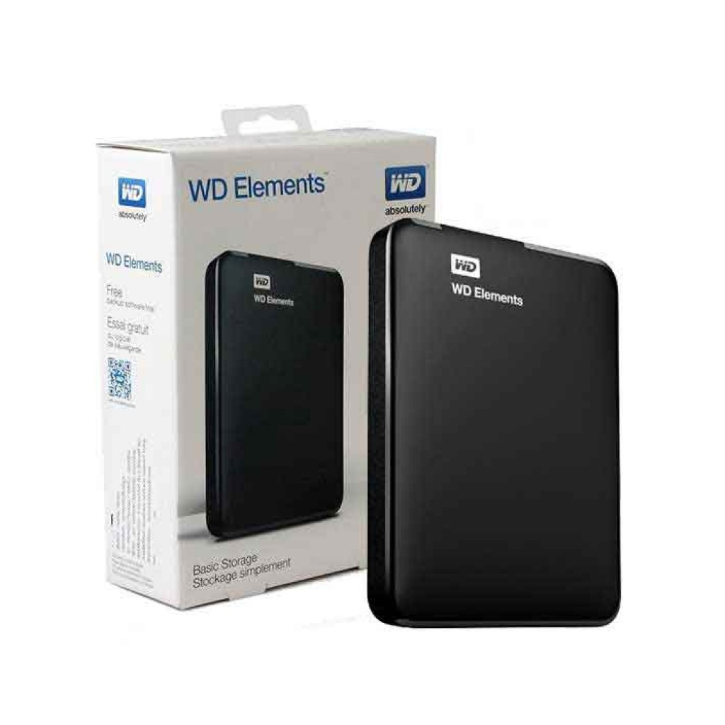 WD WDBU6Y0020BBK-WESN, Elements, 2TB, 2.5", USB3.0, Taşınabilir, Harici HDD, Siyah (Türkiye Distribütörü Garantili)