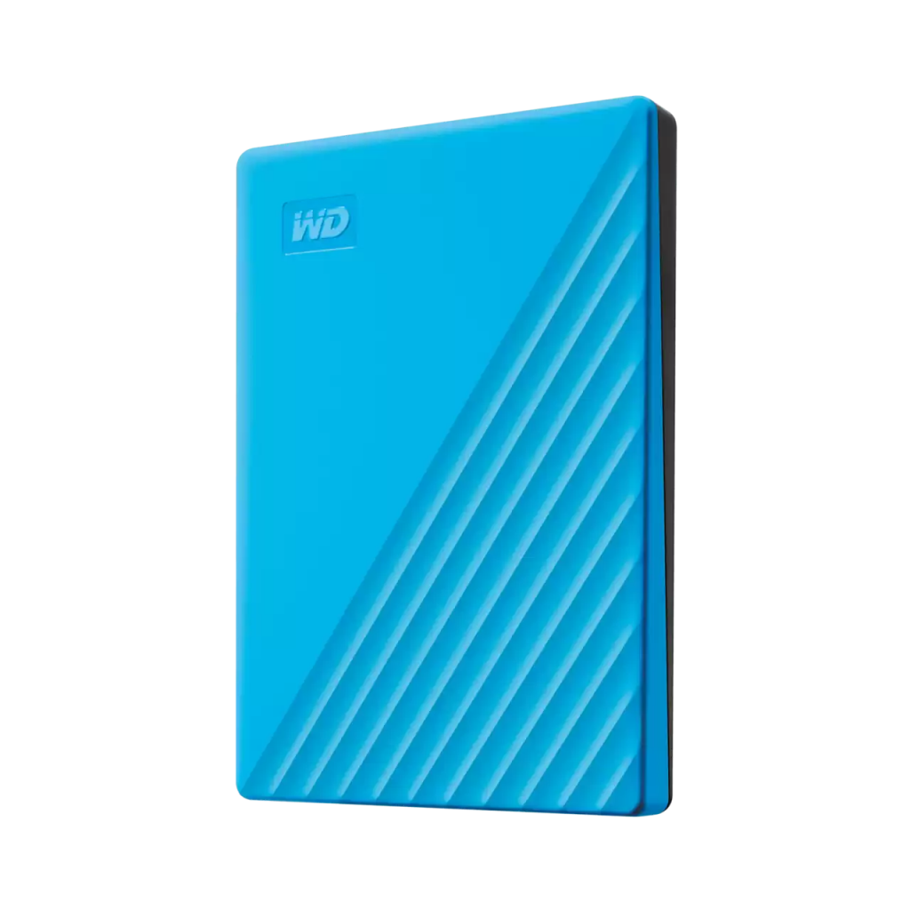 WD WDBYVG0020BBL-WESN, My Passport, 2TB, 2.5&quot;, USB3.2, Taşınabilir, Harici HDD, Mavi (Türkiye Distribütörü Garantili)