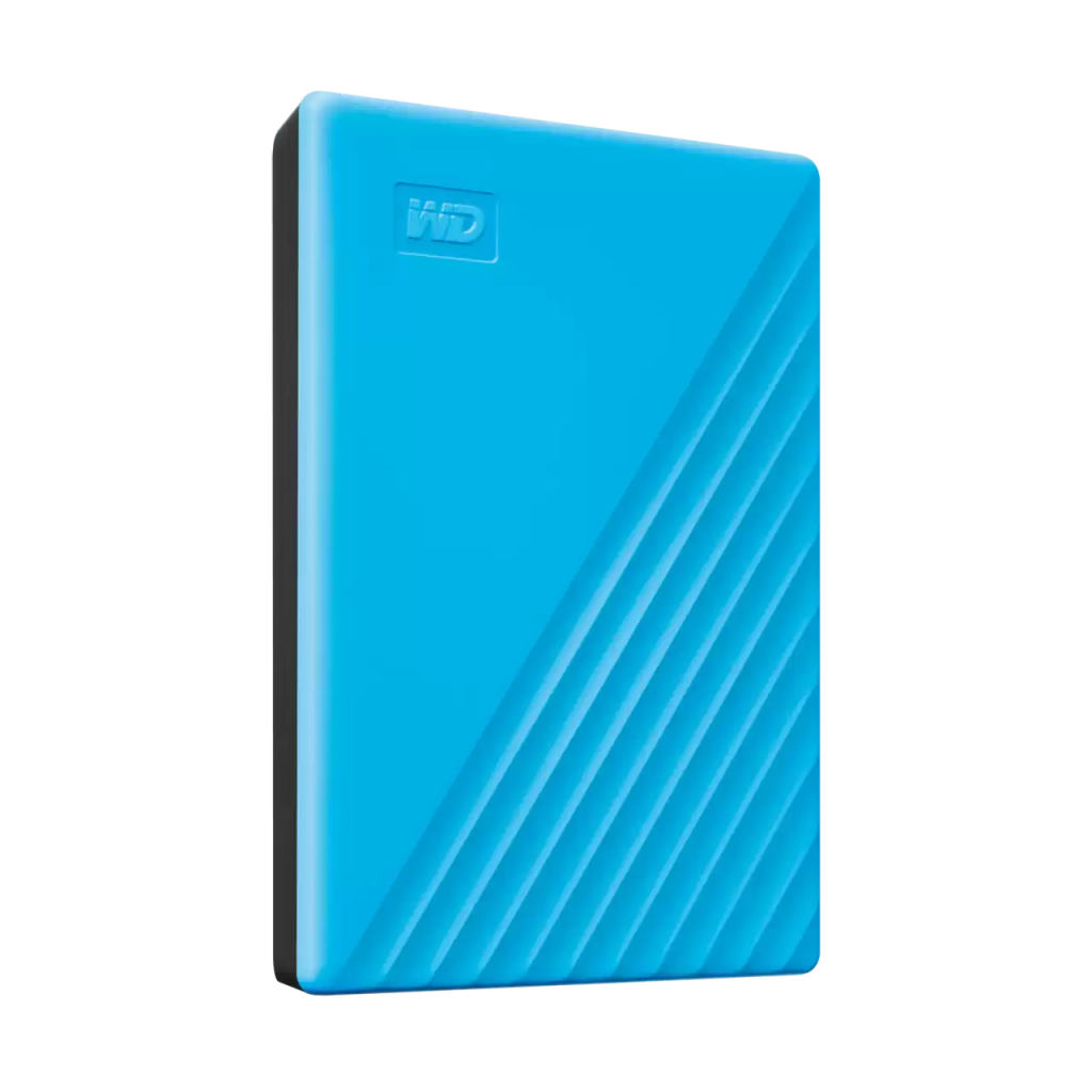 WD WDBYVG0020BBL-WESN, My Passport, 2TB, 2.5&quot;, USB3.2, Taşınabilir, Harici HDD, Mavi (Türkiye Distribütörü Garantili)