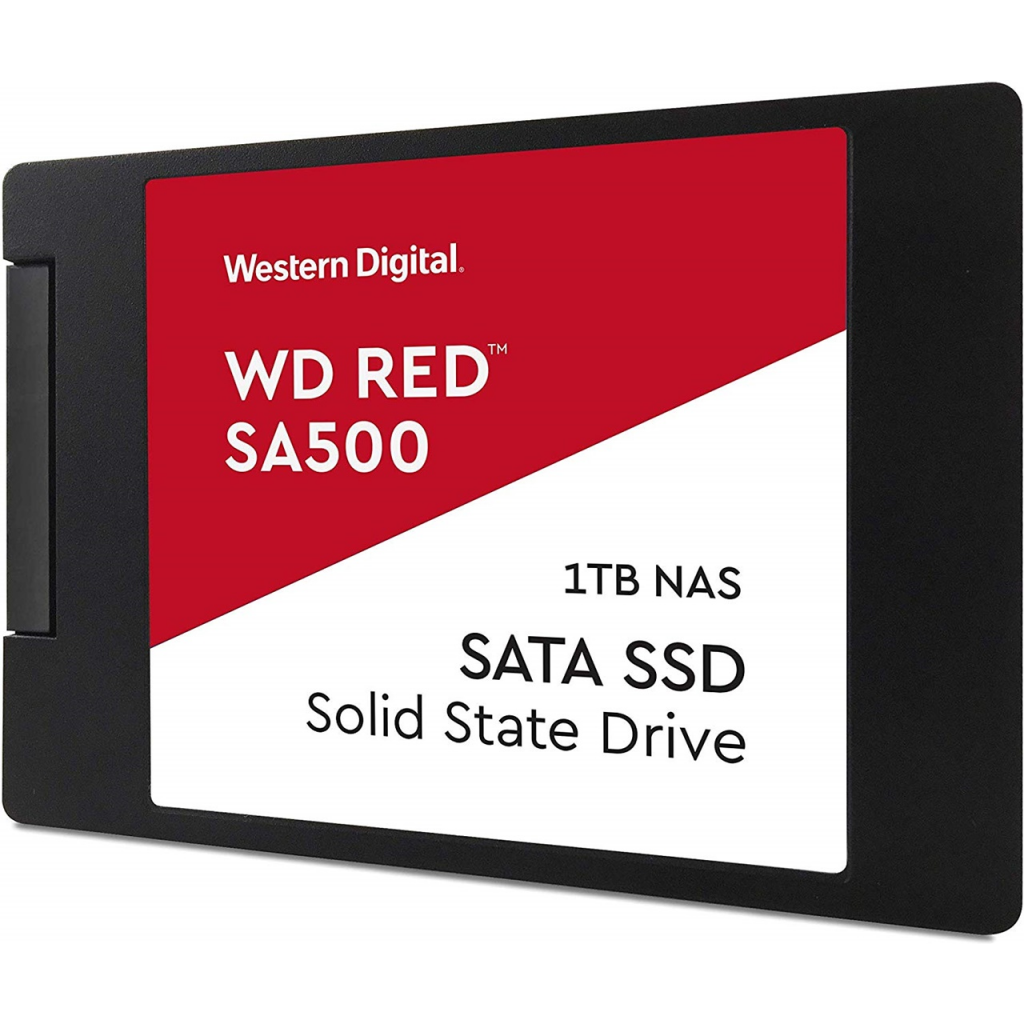 WD Red SA500, WDS100T1R0A, 1TB, 560/530, SERVER ve NAS için Enterprise, 2,5&quot; SATA, SSD