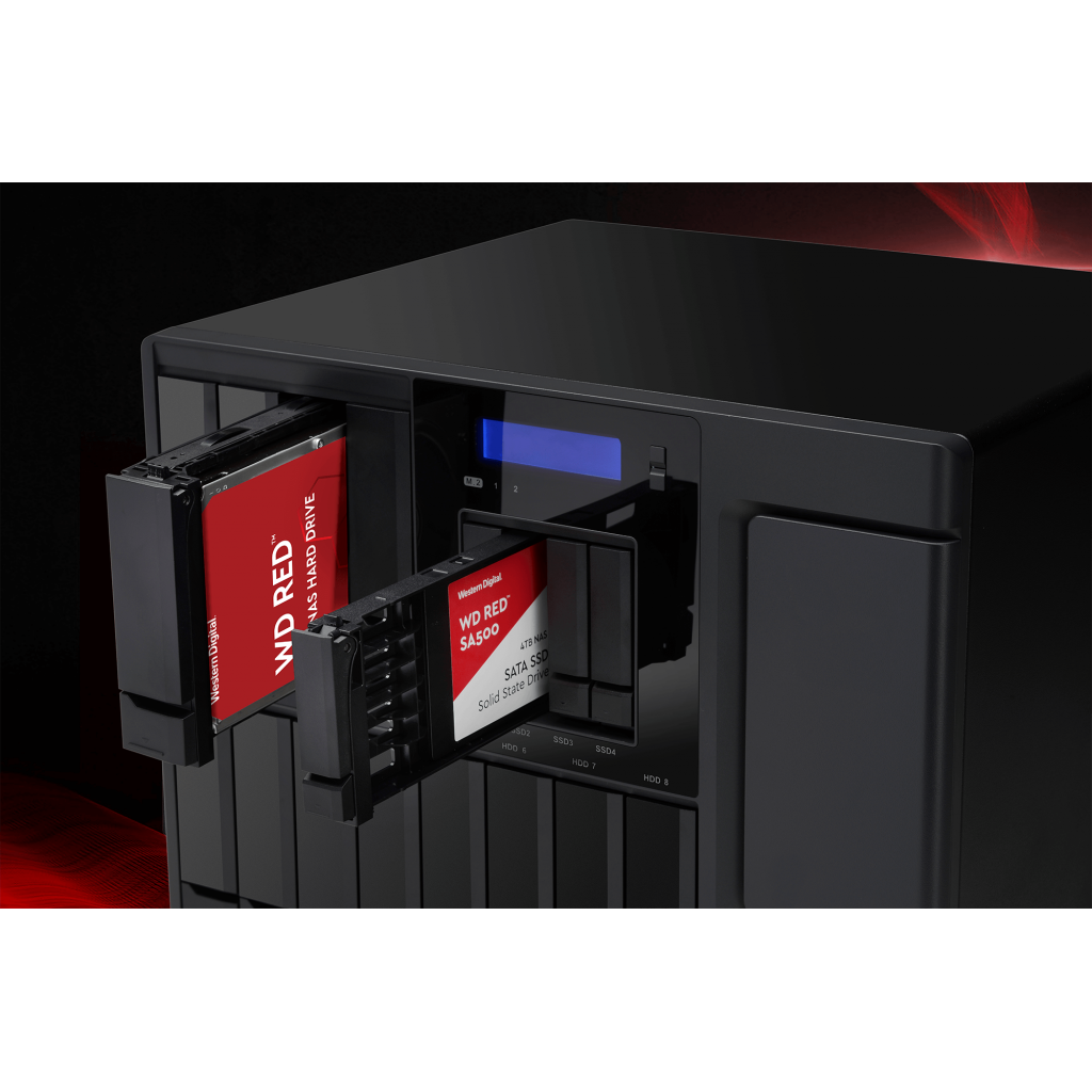 WD Red SA500, WDS100T1R0A, 1TB, 560/530, SERVER ve NAS için Enterprise, 2,5&quot; SATA, SSD