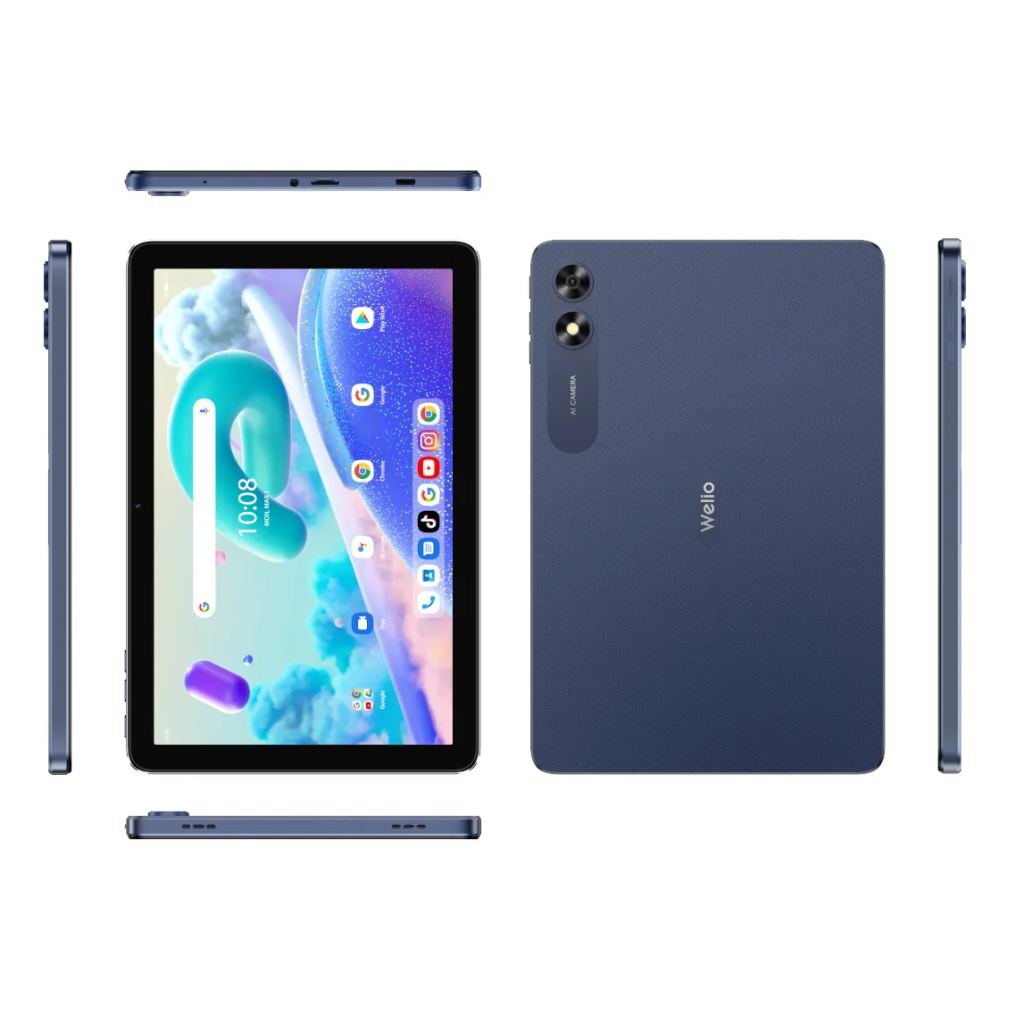 WELIO WPad Aura  10,1&quot; Ekran, 4Gb Ram, 64Gb Hafıza, Wifi, Midnight Blue, Android Tablet (KVK Garantili)